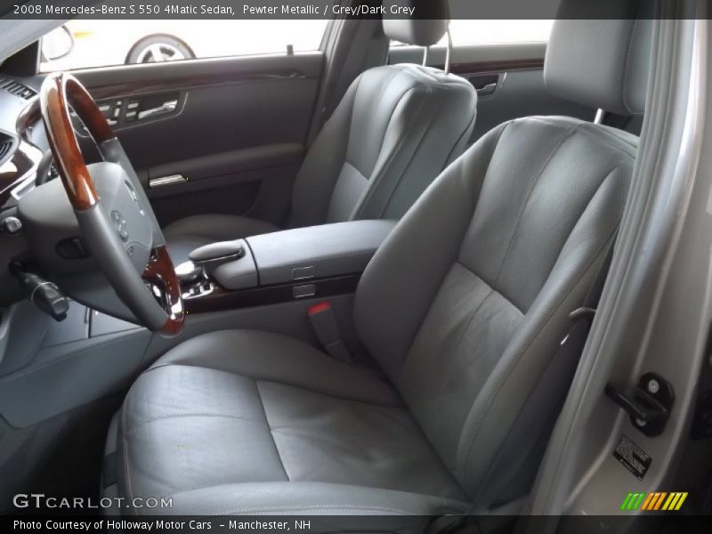 Pewter Metallic / Grey/Dark Grey 2008 Mercedes-Benz S 550 4Matic Sedan