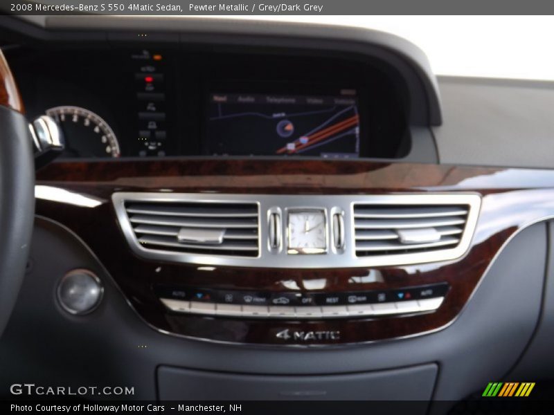 Pewter Metallic / Grey/Dark Grey 2008 Mercedes-Benz S 550 4Matic Sedan