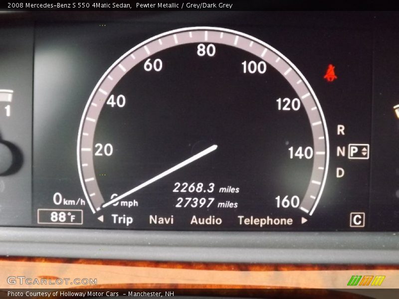 Pewter Metallic / Grey/Dark Grey 2008 Mercedes-Benz S 550 4Matic Sedan