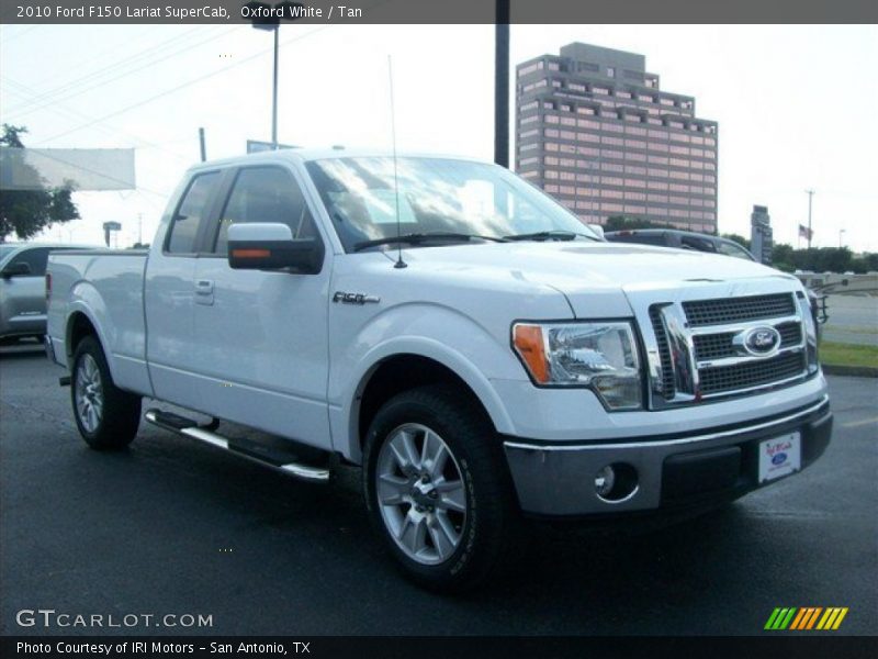 Oxford White / Tan 2010 Ford F150 Lariat SuperCab