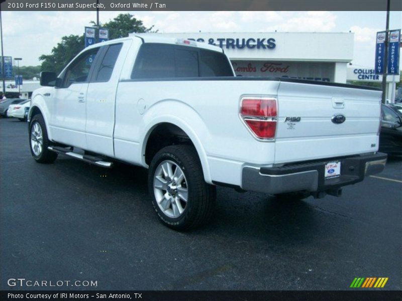 Oxford White / Tan 2010 Ford F150 Lariat SuperCab