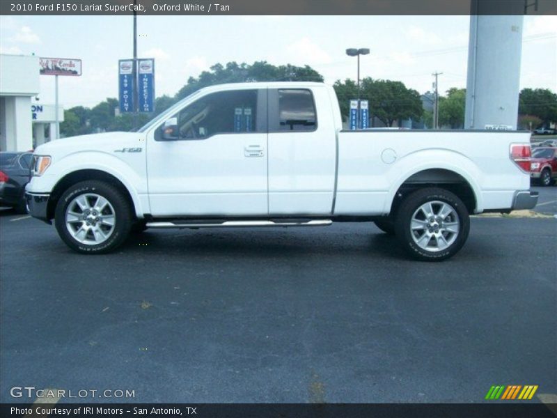 Oxford White / Tan 2010 Ford F150 Lariat SuperCab