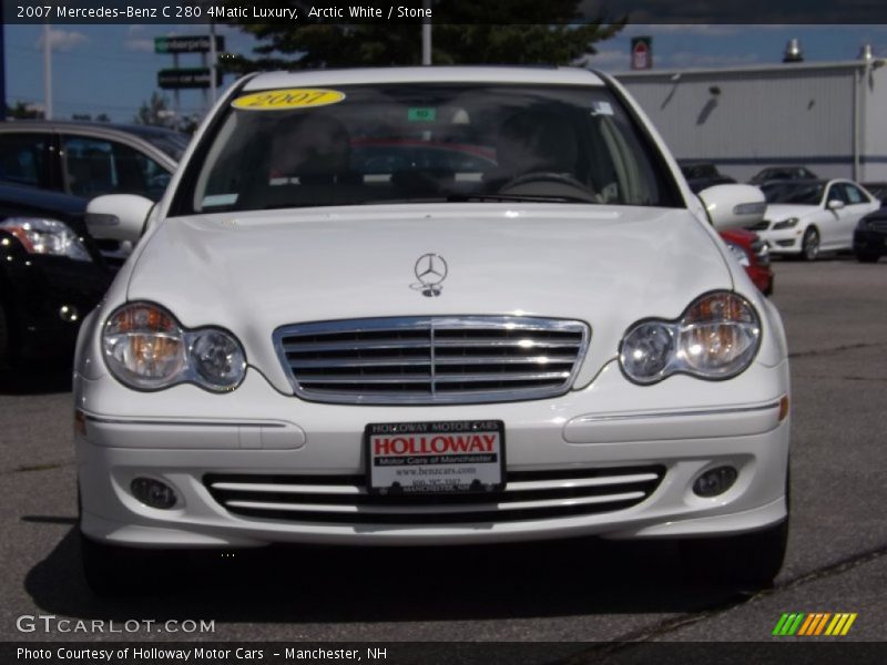 Arctic White / Stone 2007 Mercedes-Benz C 280 4Matic Luxury