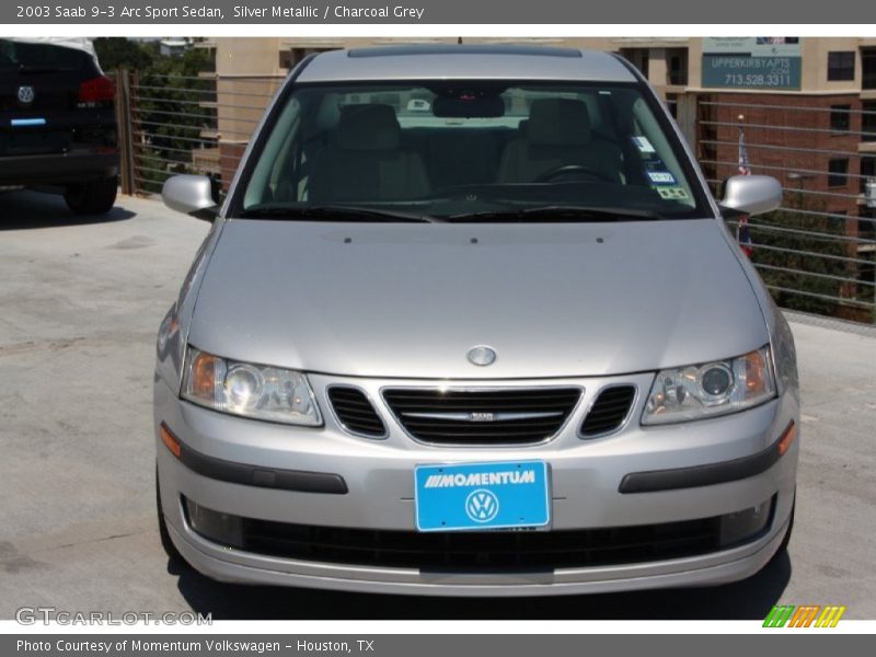 Silver Metallic / Charcoal Grey 2003 Saab 9-3 Arc Sport Sedan