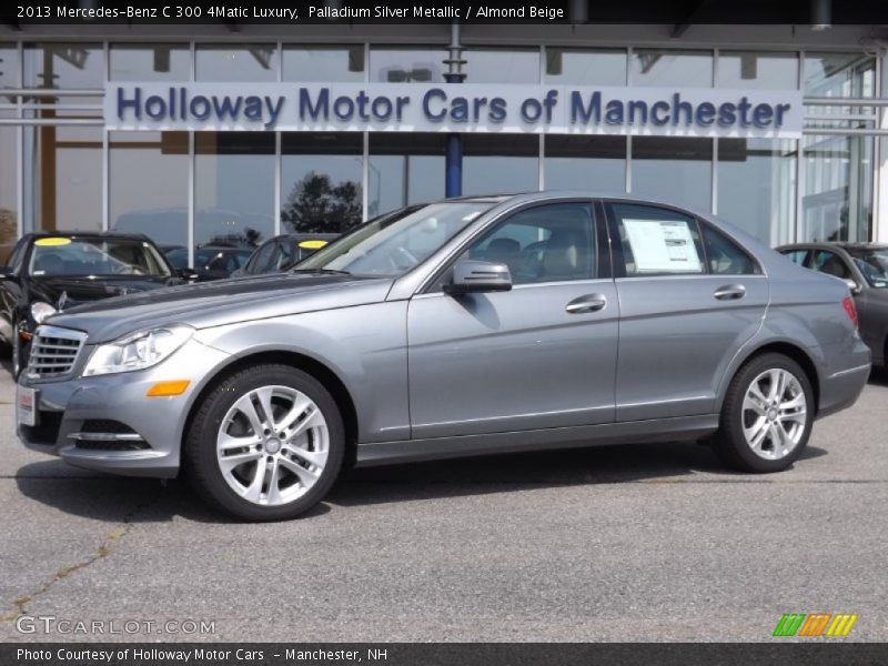 Palladium Silver Metallic / Almond Beige 2013 Mercedes-Benz C 300 4Matic Luxury