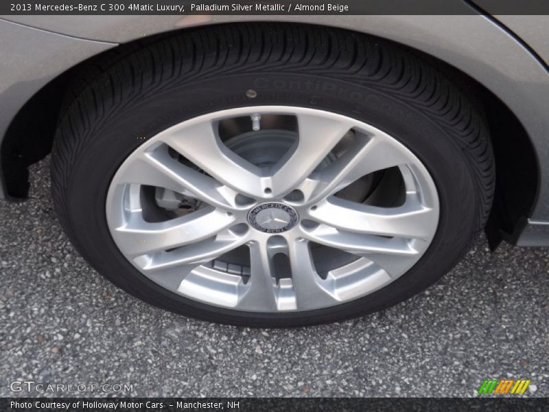 Palladium Silver Metallic / Almond Beige 2013 Mercedes-Benz C 300 4Matic Luxury