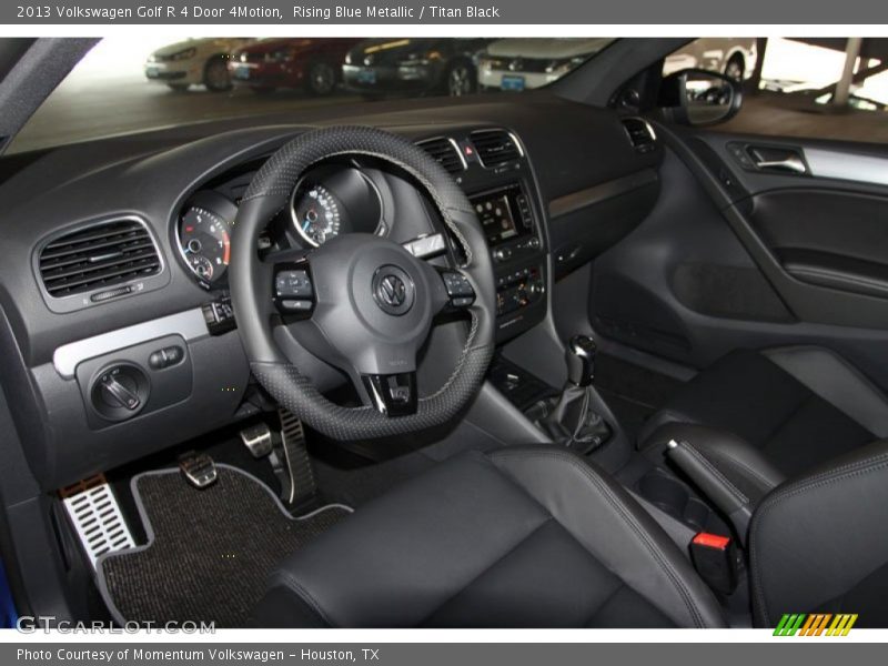 Rising Blue Metallic / Titan Black 2013 Volkswagen Golf R 4 Door 4Motion