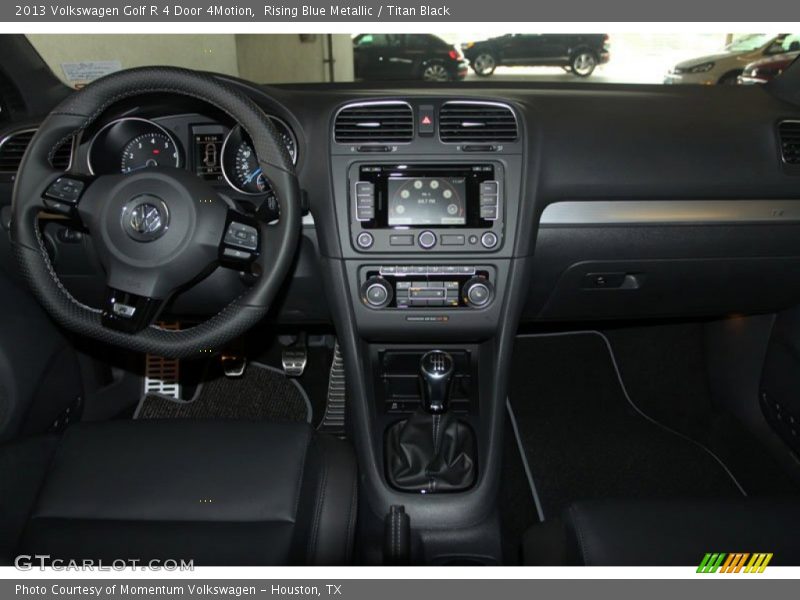 Rising Blue Metallic / Titan Black 2013 Volkswagen Golf R 4 Door 4Motion