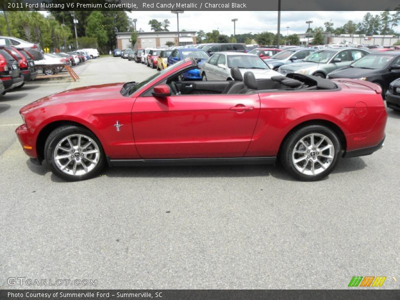  2011 Mustang V6 Premium Convertible Red Candy Metallic