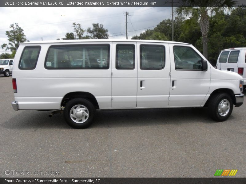 Oxford White / Medium Flint 2011 Ford E Series Van E350 XLT Extended Passenger