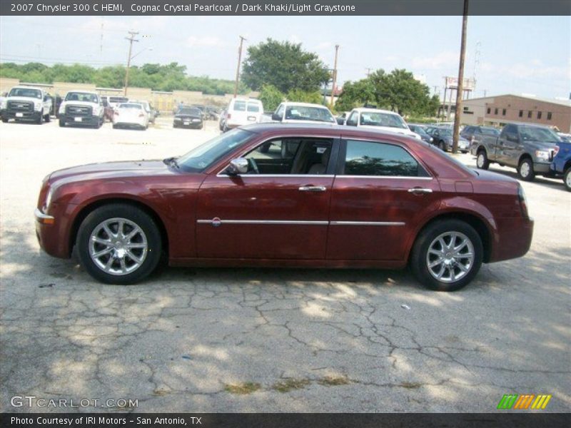 Cognac Crystal Pearlcoat / Dark Khaki/Light Graystone 2007 Chrysler 300 C HEMI