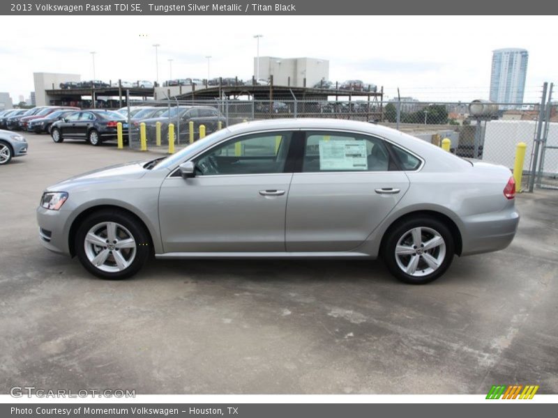 Tungsten Silver Metallic / Titan Black 2013 Volkswagen Passat TDI SE