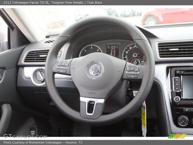 Tungsten Silver Metallic / Titan Black 2013 Volkswagen Passat TDI SE