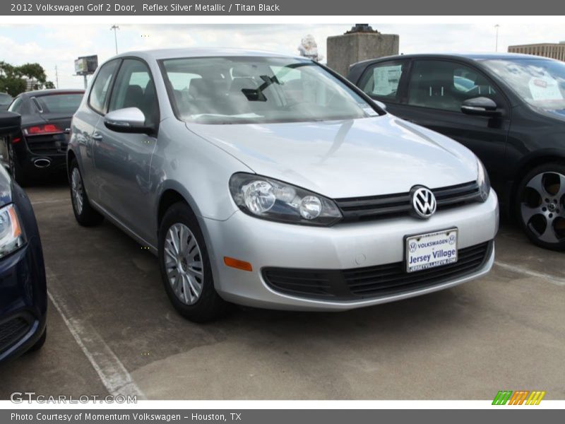 Reflex Silver Metallic / Titan Black 2012 Volkswagen Golf 2 Door