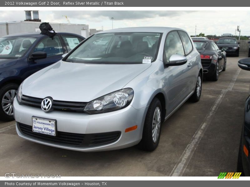 Reflex Silver Metallic / Titan Black 2012 Volkswagen Golf 2 Door