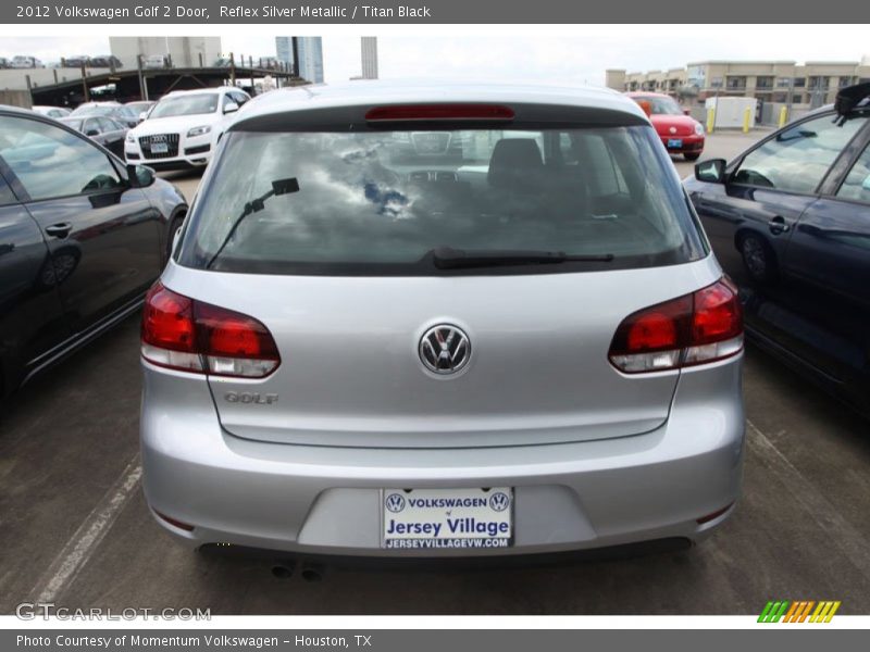 Reflex Silver Metallic / Titan Black 2012 Volkswagen Golf 2 Door