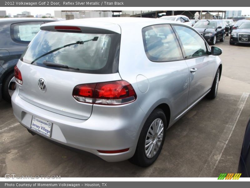 Reflex Silver Metallic / Titan Black 2012 Volkswagen Golf 2 Door