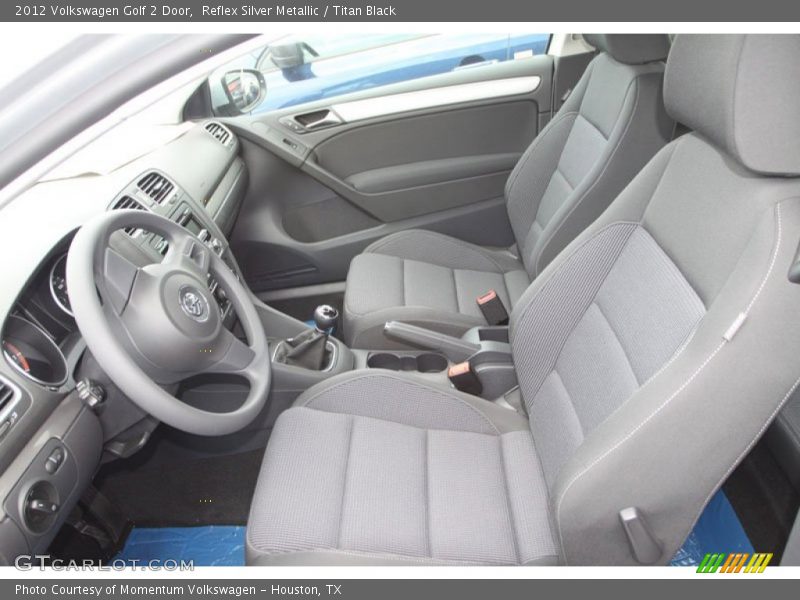 Reflex Silver Metallic / Titan Black 2012 Volkswagen Golf 2 Door