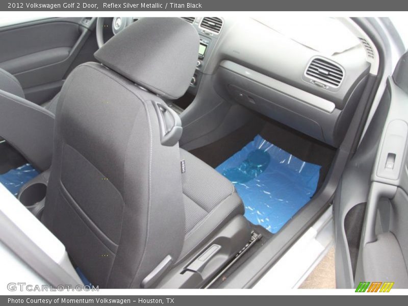 Reflex Silver Metallic / Titan Black 2012 Volkswagen Golf 2 Door