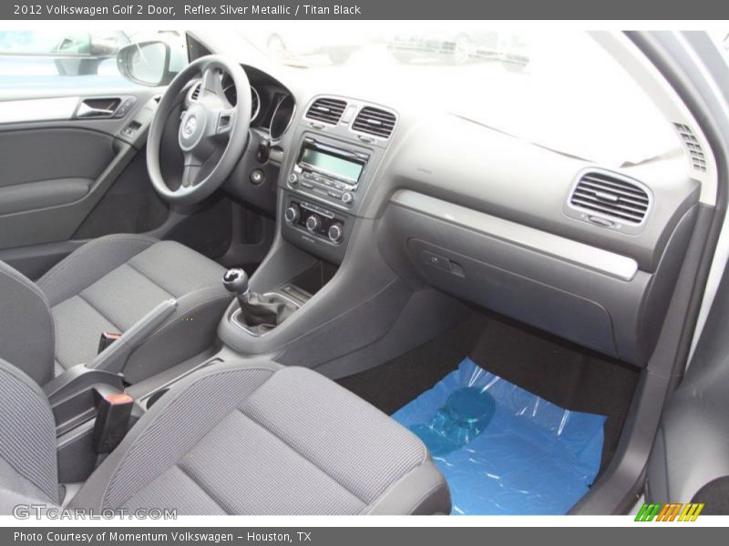 Reflex Silver Metallic / Titan Black 2012 Volkswagen Golf 2 Door