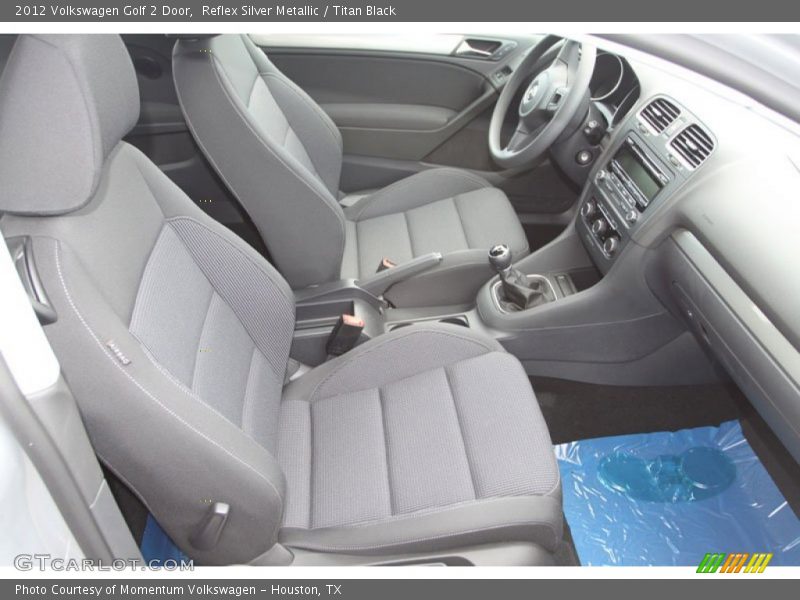 Reflex Silver Metallic / Titan Black 2012 Volkswagen Golf 2 Door