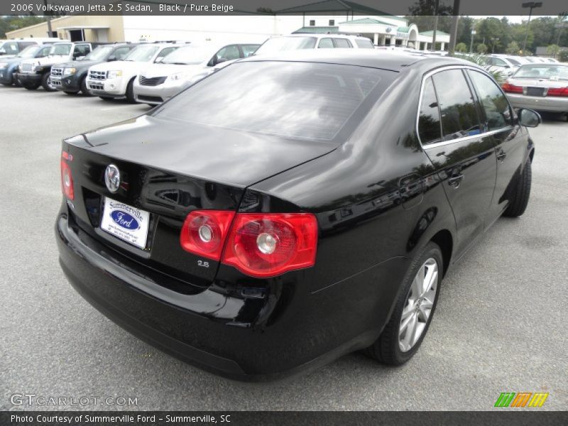 Black / Pure Beige 2006 Volkswagen Jetta 2.5 Sedan