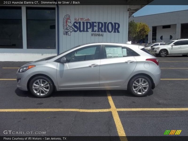 Shimmering Air Silver / Black 2013 Hyundai Elantra GT