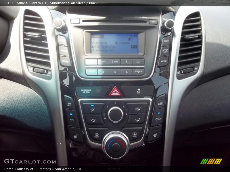 Shimmering Air Silver / Black 2013 Hyundai Elantra GT