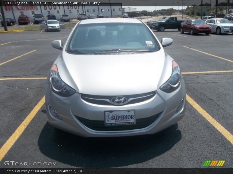 Shimmering Air Silver / Gray 2013 Hyundai Elantra GLS