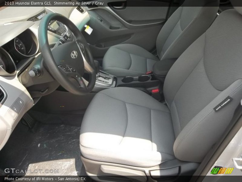 Shimmering Air Silver / Gray 2013 Hyundai Elantra GLS