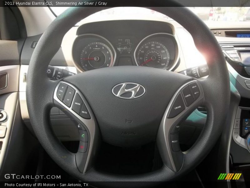 Shimmering Air Silver / Gray 2013 Hyundai Elantra GLS