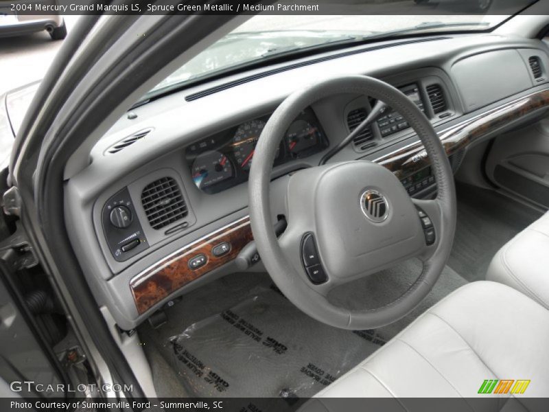 Spruce Green Metallic / Medium Parchment 2004 Mercury Grand Marquis LS