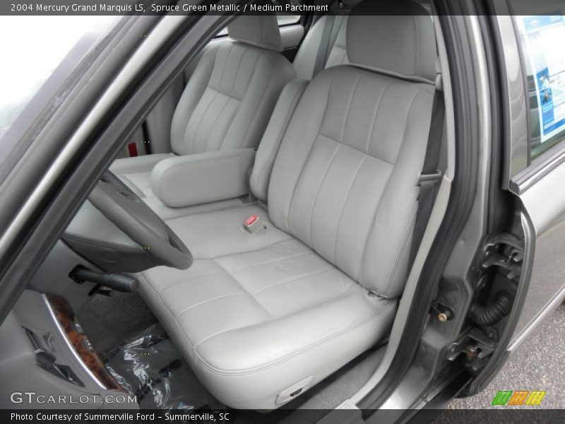 Spruce Green Metallic / Medium Parchment 2004 Mercury Grand Marquis LS