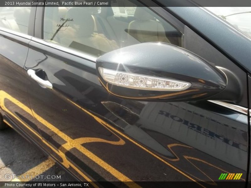 Pacific Blue Pearl / Camel 2013 Hyundai Sonata Limited