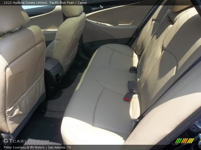 Pacific Blue Pearl / Camel 2013 Hyundai Sonata Limited