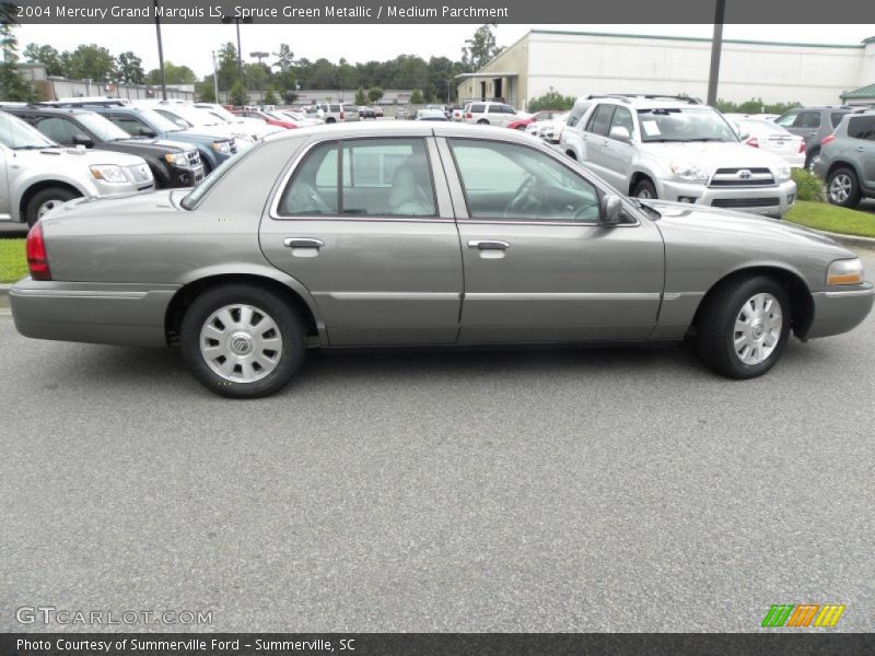Spruce Green Metallic / Medium Parchment 2004 Mercury Grand Marquis LS