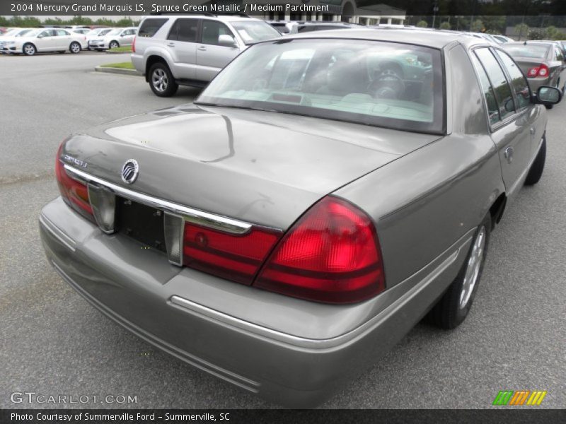 Spruce Green Metallic / Medium Parchment 2004 Mercury Grand Marquis LS