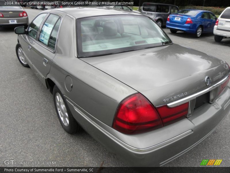 Spruce Green Metallic / Medium Parchment 2004 Mercury Grand Marquis LS