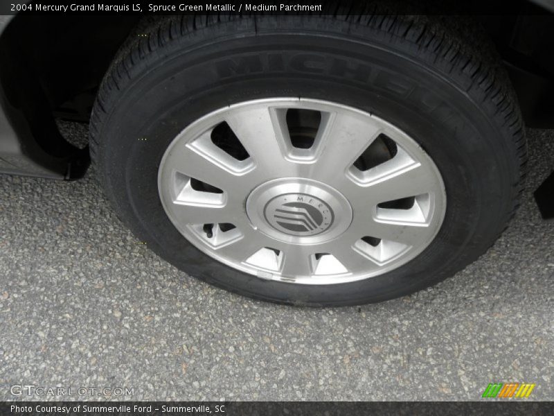 Spruce Green Metallic / Medium Parchment 2004 Mercury Grand Marquis LS