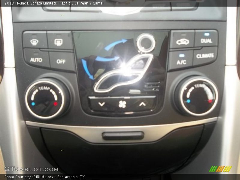 Pacific Blue Pearl / Camel 2013 Hyundai Sonata Limited