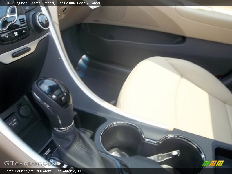 Pacific Blue Pearl / Camel 2013 Hyundai Sonata Limited
