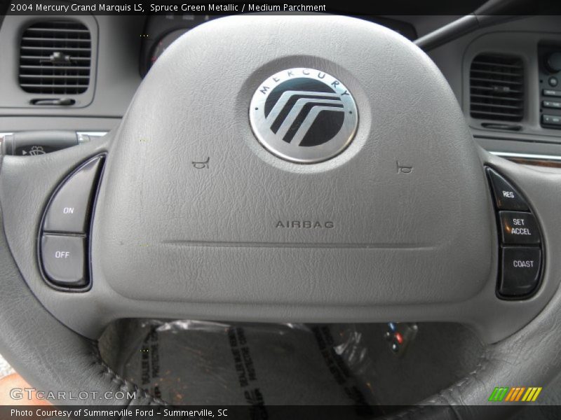 Spruce Green Metallic / Medium Parchment 2004 Mercury Grand Marquis LS