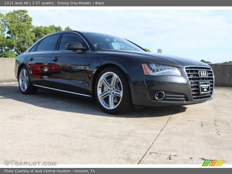 Oolong Grey Metallic / Black 2013 Audi A8 L 3.0T quattro