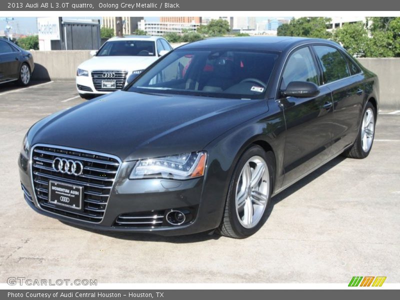Oolong Grey Metallic / Black 2013 Audi A8 L 3.0T quattro