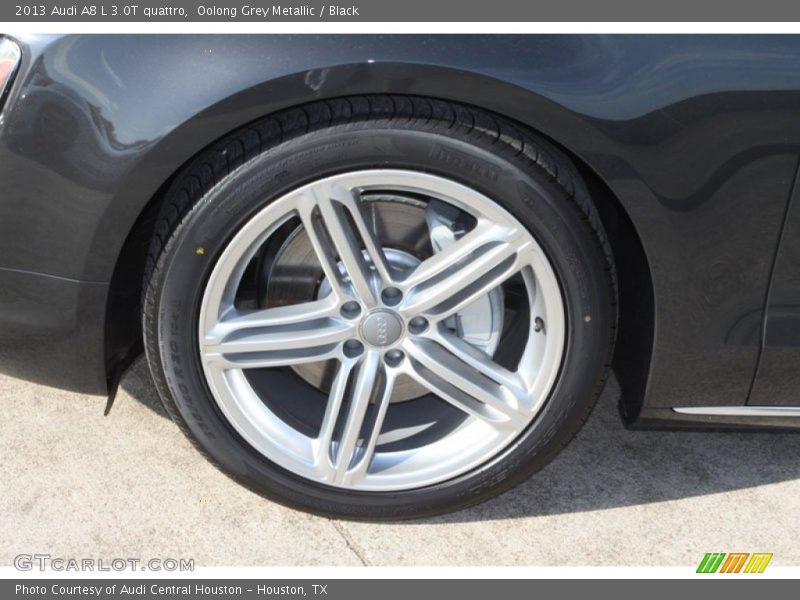 Oolong Grey Metallic / Black 2013 Audi A8 L 3.0T quattro