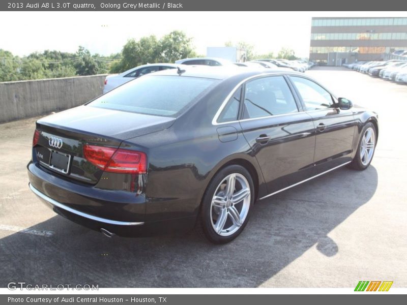 Oolong Grey Metallic / Black 2013 Audi A8 L 3.0T quattro