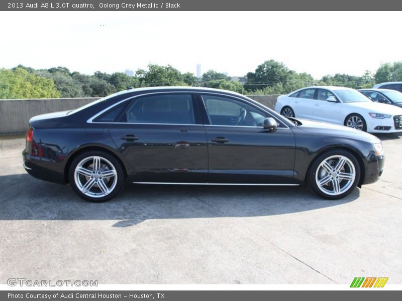 Oolong Grey Metallic / Black 2013 Audi A8 L 3.0T quattro