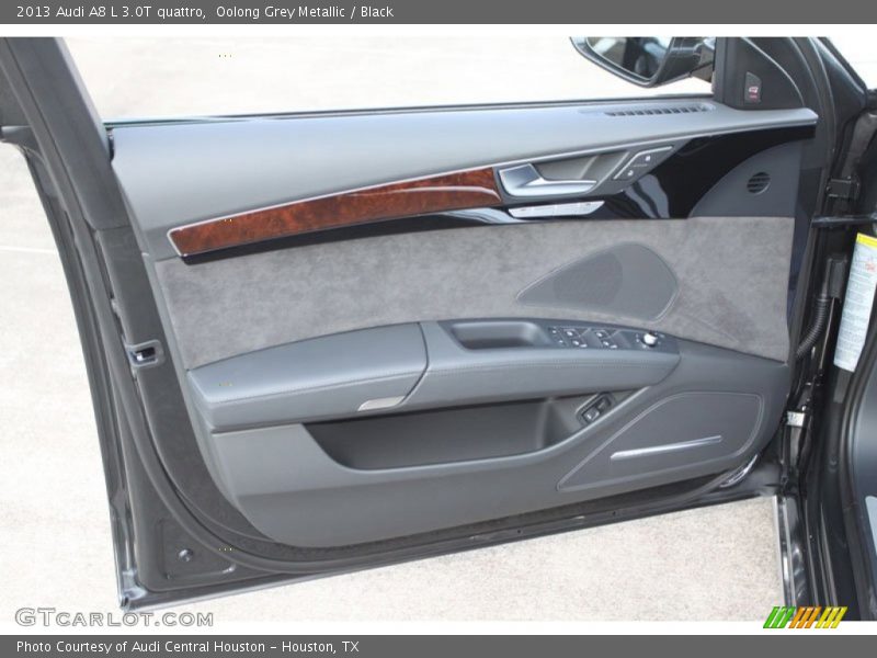 Oolong Grey Metallic / Black 2013 Audi A8 L 3.0T quattro