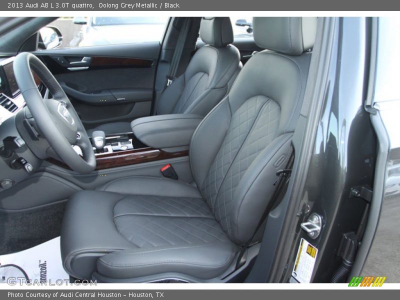 Oolong Grey Metallic / Black 2013 Audi A8 L 3.0T quattro