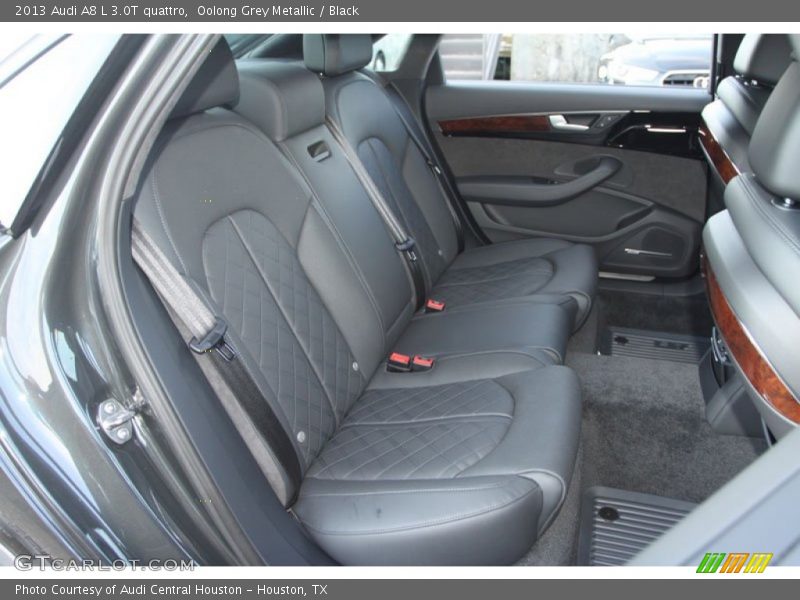 Oolong Grey Metallic / Black 2013 Audi A8 L 3.0T quattro